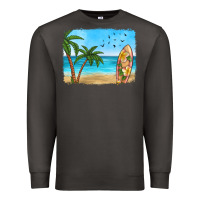 Smoke beach background Premium Sweatshirt - HRA Design Shop