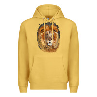 Antique Gold Lion Head Premium Hoodie - LillyAllenDesigns