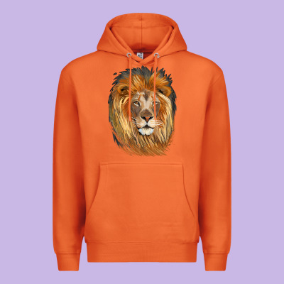 Lion Head Premium Hoodie Designed By Lillyallendesigns