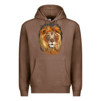 Chestnut Lion Head Premium Hoodie - LillyAllenDesigns