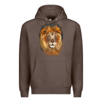 Coffee Lion Head Premium Hoodie - LillyAllenDesigns