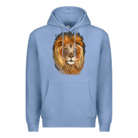 Colony Blue Lion Head Premium Hoodie - LillyAllenDesigns