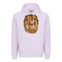 Lilac Lion Head Premium Hoodie - LillyAllenDesigns