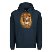 Navy Lion Head Premium Hoodie - LillyAllenDesigns