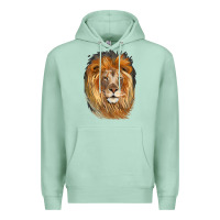 Seafoam Lion Head Premium Hoodie - LillyAllenDesigns