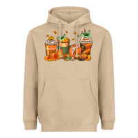 Mushroom pumpkins coffee cups Heavyweight Hoodie - Zillion Design Studio