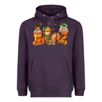 Pumpkins Coffee Cups Heavyweight Hoodie | Teevron
