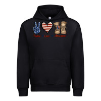 Black Peace Love America Urban Hoodie - Jasminsmagicworld