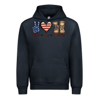 Navy Peace Love America Urban Hoodie - Jasminsmagicworld