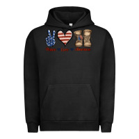 Pigment Black Peace Love America Urban Hoodie - Jasminsmagicworld
