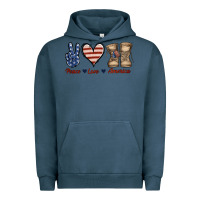 Pigment Midnight Navy Peace Love America Urban Hoodie - Jasminsmagicworld