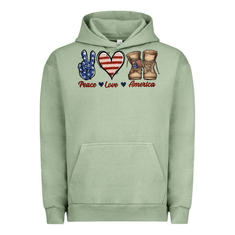 Peace Love America Urban Hoodie by Jasminsmagicworld | Teevron