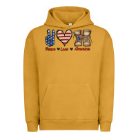 Pigment Peanut Butter Peace Love America Urban Hoodie - Jasminsmagicworld