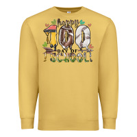 Antique Gold happy 100 day of school american football baseball Premium Sweatshirt - RacoonDesign