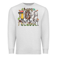 Oatmeal Heather happy 100 day of school american football baseball Premium Sweatshirt - RacoonDesign