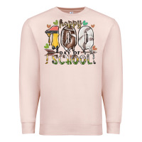 Pale Pink happy 100 day of school american football baseball Premium Sweatshirt - RacoonDesign