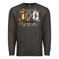 Smoke happy 100 day of school american football baseball Premium Sweatshirt - RacoonDesign