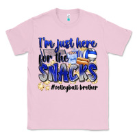 Bubblegum Pink im just here for the snacks volleyball brother Classic Tee - Zillion Design Studio