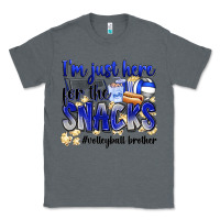 Charcoal Heather im just here for the snacks volleyball brother Classic Tee - Zillion Design Studio