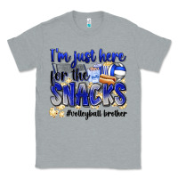 Heather Grey im just here for the snacks volleyball brother Classic Tee - Zillion Design Studio