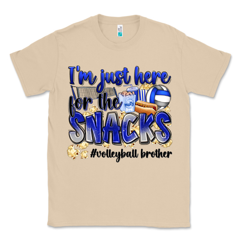 Im Just Here For The Snacks Volleyball Brother Classic Tee by Zillion Design Studio | Teevron