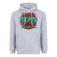 Heather Grey weird moms build character Heavyweight Hoodie - Zillion Design Studio