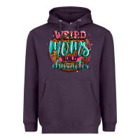 Plum weird moms build character Heavyweight Hoodie - Zillion Design Studio
