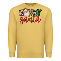 Antique Gold howdy santa Premium Sweatshirt - FaDigitalArtStudio