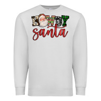 Dove Grey howdy santa Premium Sweatshirt - FaDigitalArtStudio