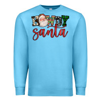 Ocean Blue howdy santa Premium Sweatshirt - FaDigitalArtStudio