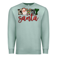 Seafoam howdy santa Premium Sweatshirt - FaDigitalArtStudio