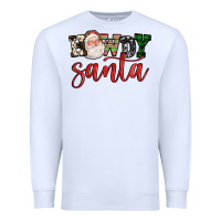 White howdy santa Premium Sweatshirt - FaDigitalArtStudio