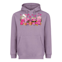 Lavender pink christmas coffee cups Heavyweight Hoodie - texasbilliewilder
