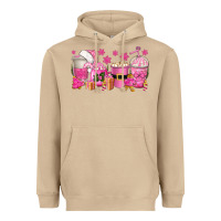 Mushroom pink christmas coffee cups Heavyweight Hoodie - texasbilliewilder
