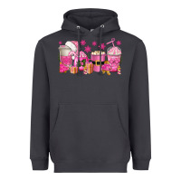 Smoke pink christmas coffee cups Heavyweight Hoodie - texasbilliewilder