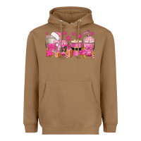 Toasted Coconut pink christmas coffee cups Heavyweight Hoodie - texasbilliewilder
