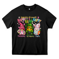 Black Happiness All Around Happy Valentines Patrick East Heavy Core Tee - CowhideDigitalArt