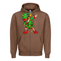 Chestnut dabbing elf Zipper Hoodie - Zillion Design Studio