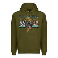 Army Green french bulldog mom Premium Hoodie - BarkalooDesign