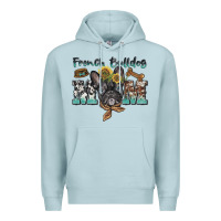 Blue Mist french bulldog mom Premium Hoodie - BarkalooDesign