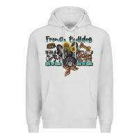 Dove Grey french bulldog mom Premium Hoodie - BarkalooDesign