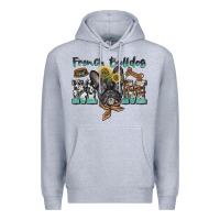 Heather Grey french bulldog mom Premium Hoodie - BarkalooDesign