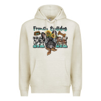 Oatmeal Heather french bulldog mom Premium Hoodie - BarkalooDesign