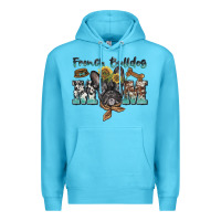 Ocean Blue french bulldog mom Premium Hoodie - BarkalooDesign