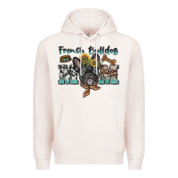 Pale Pink french bulldog mom Premium Hoodie - BarkalooDesign