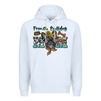 White french bulldog mom Premium Hoodie - BarkalooDesign