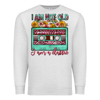 Oatmeal Heather i am not old i am a classic sunflower floral casse Premium Sweatshirt - FaDigitalArtStudio