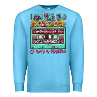 Ocean Blue i am not old i am a classic sunflower floral casse Premium Sweatshirt - FaDigitalArtStudio
