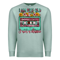 Seafoam i am not old i am a classic sunflower floral casse Premium Sweatshirt - FaDigitalArtStudio