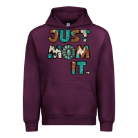 Mauve Wine Just Mom It Urban Hoodie - Jasminsmagicworld